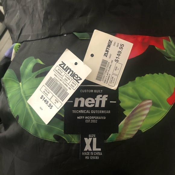 NWT New With Tags Neff Snow Jacket - Picture 3 of 10